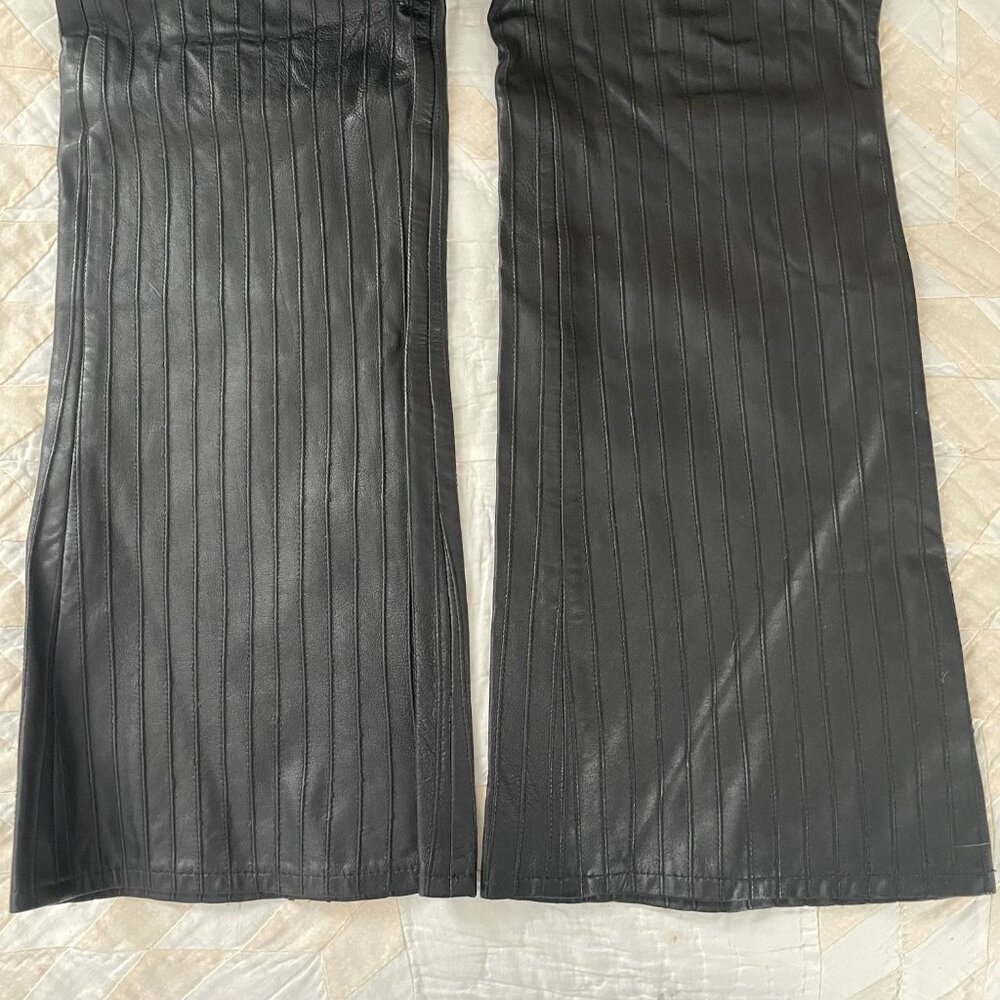 Cache black leather pants, size 2 - Picture 4 of 12